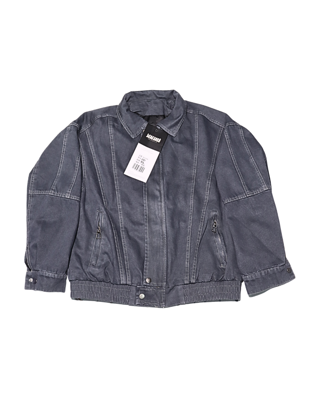 CROP VINTAGE DENIM JACKET